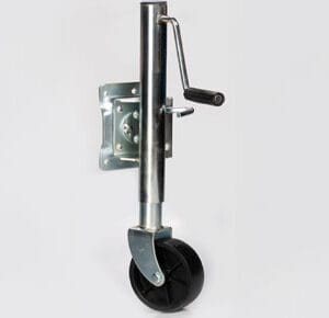 PEDESTAL COM RODA 250 MM PARA REBOQUE CARRETINHA 450 KG